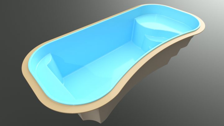 Master 600 Fiberglass Pool – Amalfi
