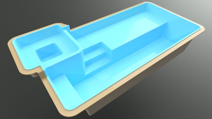 Evolution Fiberglass Pool - Tuscany / Bora Bora