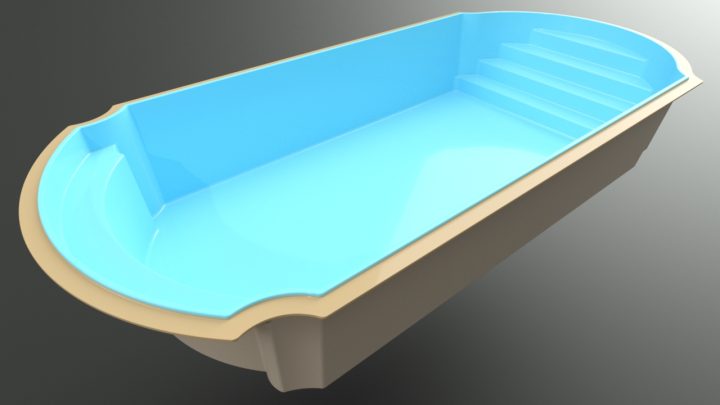 Mediterranea 900 Fiberglass Pool – Rio