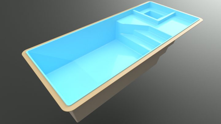 Infinity Spa pool model – SIESTA KEY with integrated bench and spa